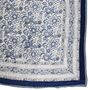 Indigo Blue And White Floral Indian Block Printed Cotton Bed Quilt, thumbnail 8 of 9