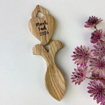 Engraved Welsh Love Spoon For Babies Born In 2026, 7 of 7