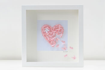 Personalised Butterfly Framed Butterfly Heart, 6 of 12