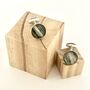 Silver Marble Cufflinks, thumbnail 3 of 6