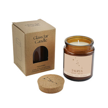 Brown Jar Candle • 'Taurus” • Scented Jar Candle • Special Gift • Star Sign Zodiac Candle • Gift For Her • Gift For Him • Gift Box, 2 of 2