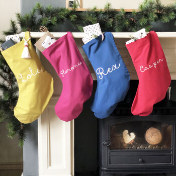 Colour Pop Christmas Name Stockings, 4 of 6