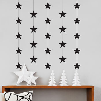 Christmas Star Garland Wall Stickers, 2 of 3