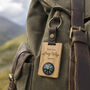 Great Plains 'Take The Long Way Home' Oak Compass Keyring, thumbnail 1 of 2