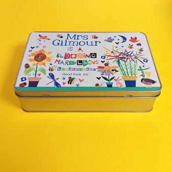 Personalised Blooming Marvellous Teacher Tin, 2 of 4