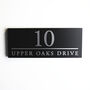 Personalised House Sign With Parallel Line, thumbnail 3 of 6