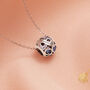 December Birthstone Necklace Silver Birthday Pendant, thumbnail 1 of 5