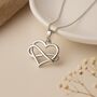 Personalised Sterling Silver Infinity Heart Necklace, thumbnail 2 of 9