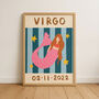 Horoscope Kids Personalised Birthday Art Print, thumbnail 9 of 12