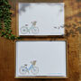 Coloured Vintage Bicycle Personalised Note Cards, thumbnail 3 of 9