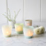 Pastel Etched Tealight Set Of Five, thumbnail 1 of 2