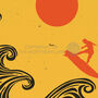 Drop The Bombs Surfing Poster Print, thumbnail 2 of 4