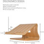 Universal Wooden Laptop Stand Holder, thumbnail 4 of 8