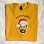 Personalised Cartoon Style Christmas Photo T Shirt With Santa Hat, thumbnail 4 of 7