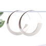18ct Rose Gold Plated Or Sterling Silver Hoop Earrings, thumbnail 4 of 8