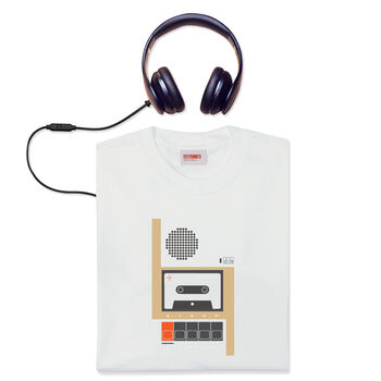 C90 Music Cassette White T Shirt, 2 of 6