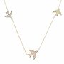 Fly Me To The Moon Pavé Necklace, Gold, thumbnail 2 of 3