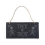 Hanging Illustrated Slate Sign 'Trick Or Treat', thumbnail 2 of 2