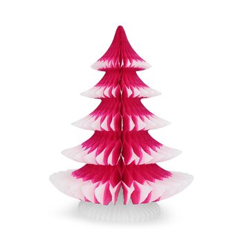 Christmas Snow Tip Tree Paper Decoration 25cm, 6 of 9