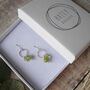 Peridot Cluster Earrings, thumbnail 2 of 5