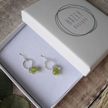 Peridot Cluster Earrings, 2 of 5