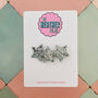 Silver Star Glitter Hair Clip / Festival Hair Accessories / Christmas And Stocking Filler Gift, thumbnail 1 of 3