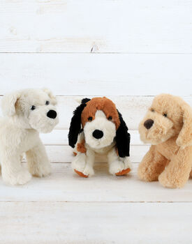 Cuddly Companion Golden Puppy Dog Soft Toy, 3 of 7