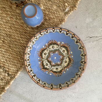 Troyan Ceramic Side Plate In Sky Blue, 2 of 4
