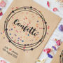 10 Personalised Colourful Confetti Packets, thumbnail 4 of 5