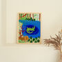 Crocodile And Lion In The Jungle Art Print, thumbnail 1 of 2