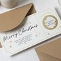 Personalised Christmas Scratch Reveal Voucher For Him, thumbnail 2 of 4
