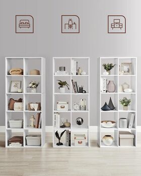 Ten Cube Storage Bookcase Room Divider Bookshelf, 6 of 9