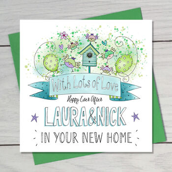 Happy New Home Personalised Greeting Card, 2 of 3