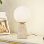 Kirstan Natural Stone And Glass Table Lamp, thumbnail 1 of 4