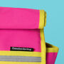 Neon Rolltop Handlebar Bag Pink, thumbnail 5 of 9