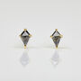 0.18ct Kite Shape Diamond Stud Earrings, 18ct Gold, thumbnail 2 of 3