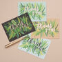 Thank You Notelet Pack Of Eight Foliage Pattern, thumbnail 8 of 10