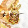 Mandala Rabbit Cross Stitch Kit, thumbnail 3 of 9