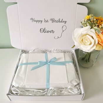 Personalised Fox First Birthday Gift Box, 2 of 10
