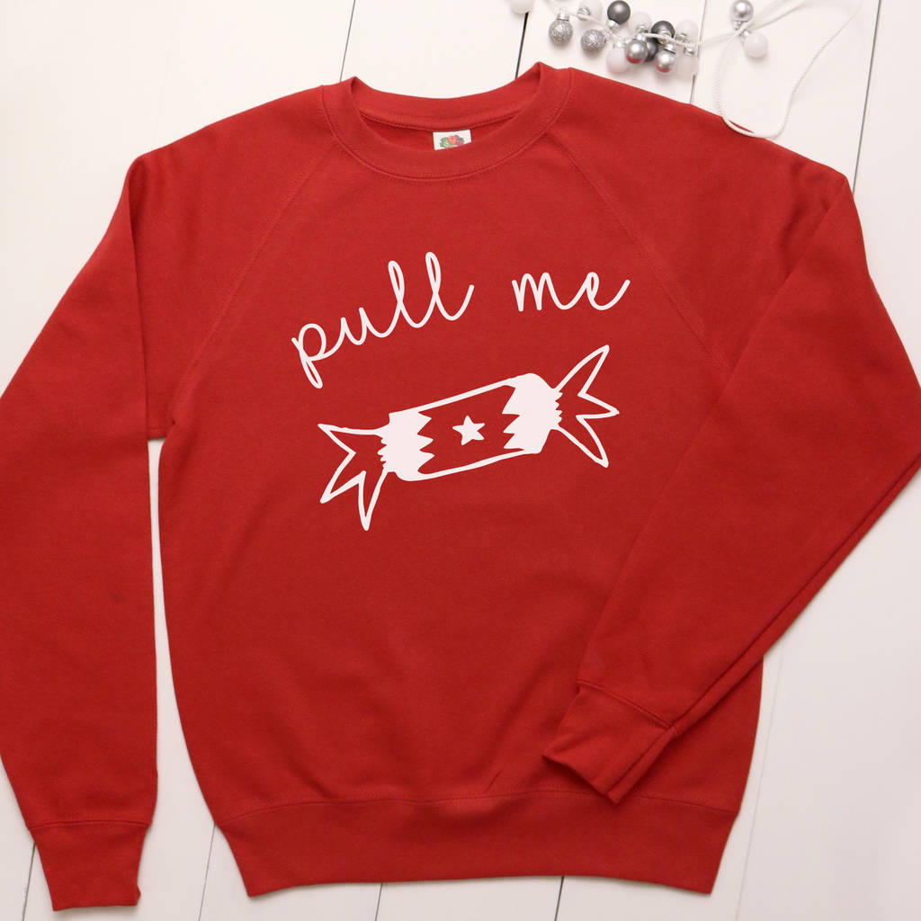 'pull Me' Christmas Jumper Unisex By A Piece Of