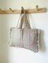 Quilted Boho Tote Bag, thumbnail 1 of 4