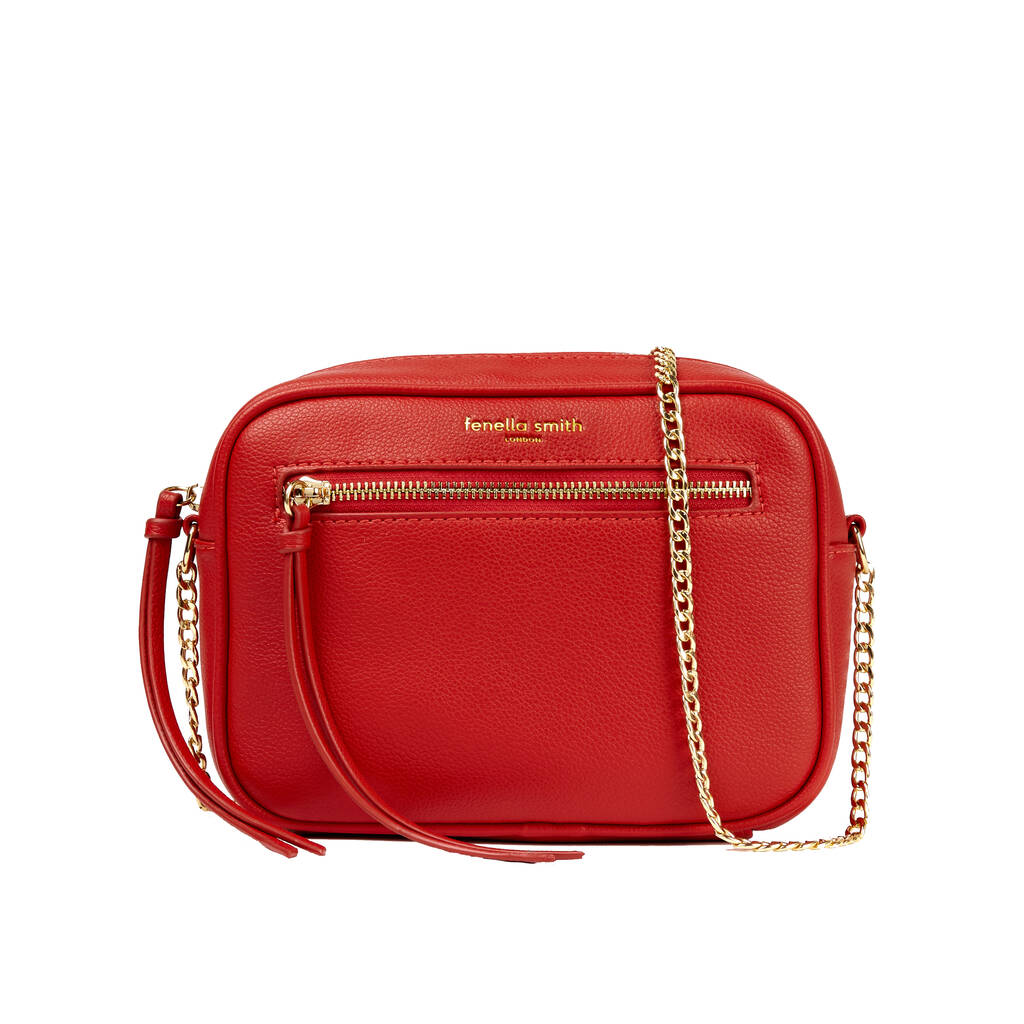 Red Thea Cross Body Bag By Fenella Smith | notonthehighstreet.com