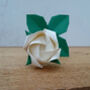 Origami Paper Rose With Leaves, Anniversary Gift, thumbnail 4 of 11