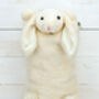 Personalised Embroidery Cream Bunny Hot Water Cover, thumbnail 10 of 12