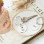 Personalised 'Partners In Wine' Matching Friends Keyring Set, thumbnail 2 of 5