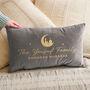 Personalised Ramadan And Eid Celebration Velvet Cushion, thumbnail 1 of 4