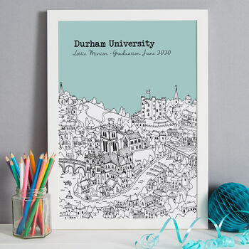 Personalised Durham Graduation Gift Print, 6 of 9