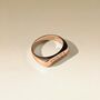 Rose Personalised Signet Ring, thumbnail 2 of 5