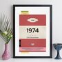 Personalised 50th Birthday Print 1974 Book Cover Gift, thumbnail 8 of 12