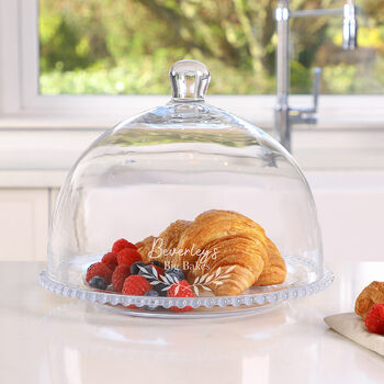 Personalised Glass Cake Cloche, 2 of 3